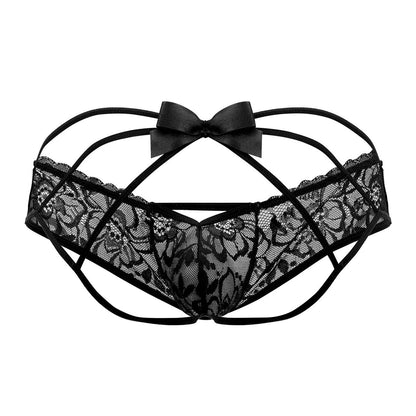 CandyMan 99535 Bow Jockstrap Color Black