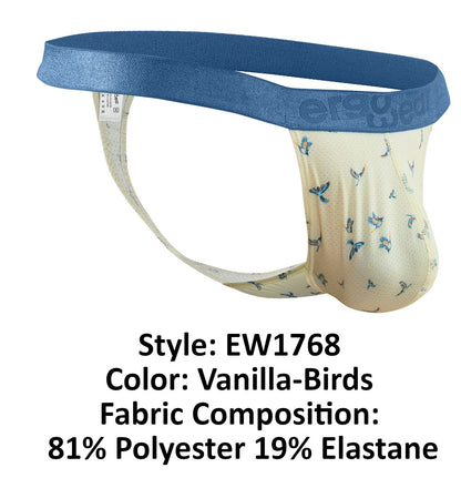 ErgoWear EW1768 SLK SE G-String Color Vanilla-Birds